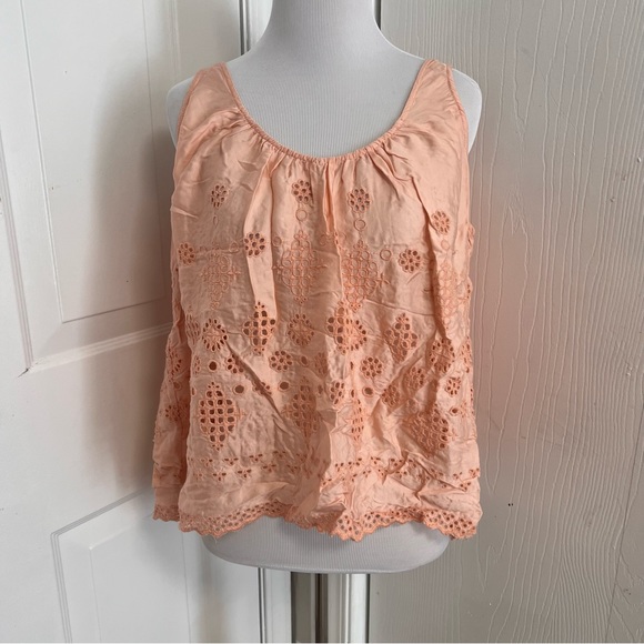 Anthropologie Vanessa Virginia Eyelet Top I3 - Picture 2 of 6